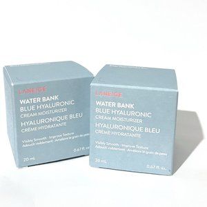 TWO Mini Laneige Water Bank Blue Hyaluronic Cream Moisturizer Travel Size